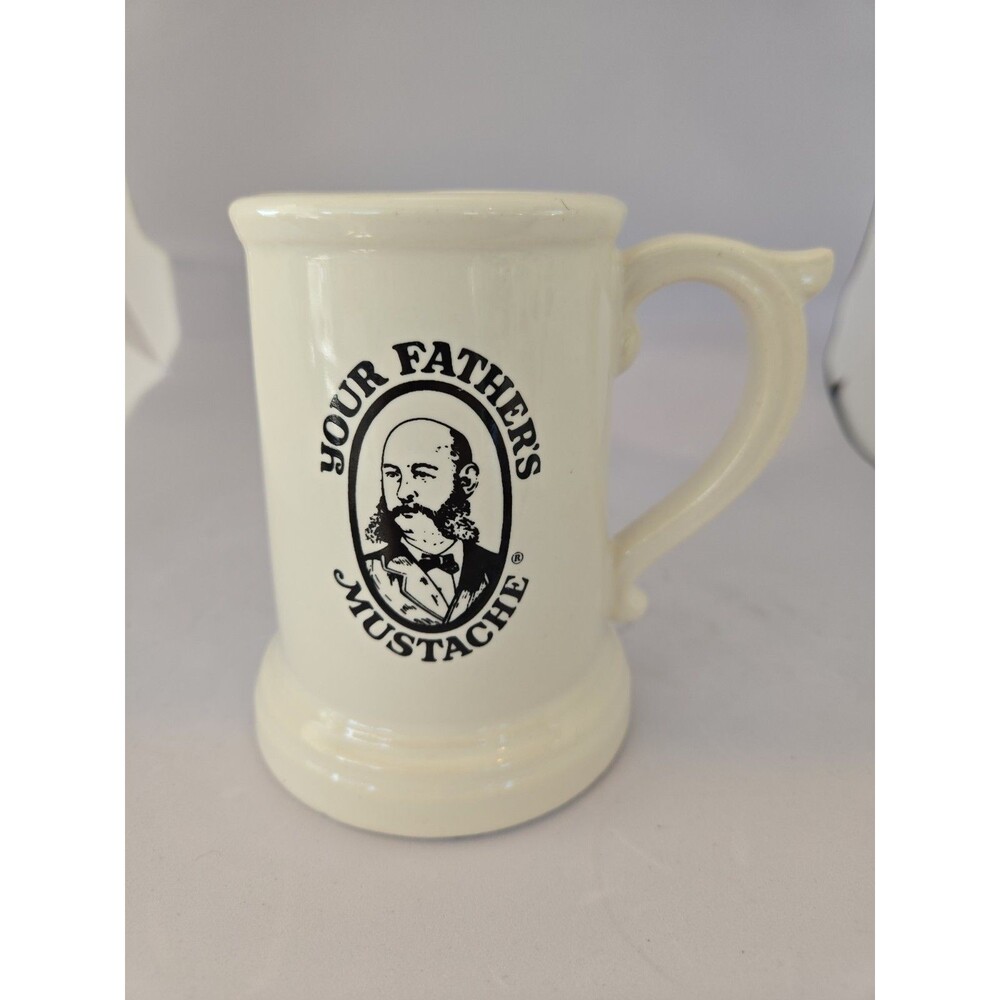 Your Father's Mustache McCoy USA Ceramic Shaving Mug Bourbon Street New Orleans